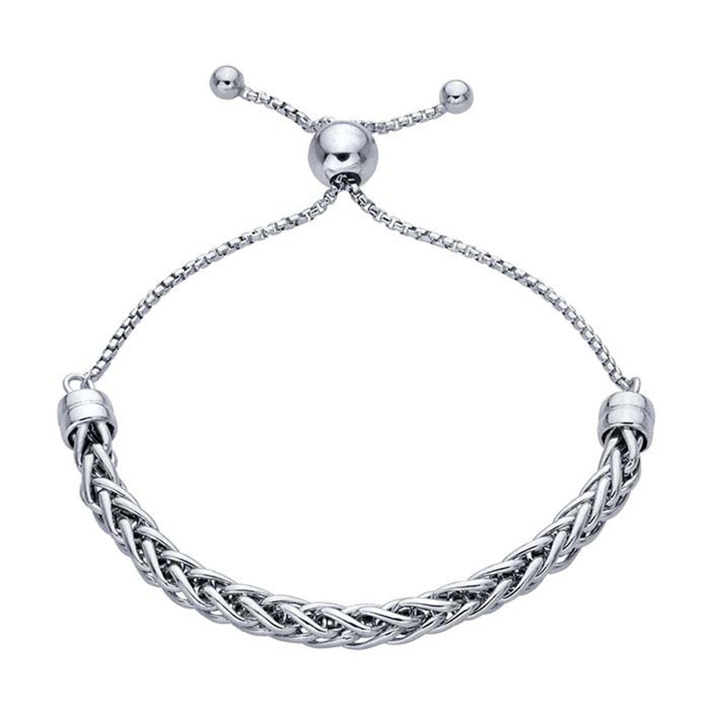 Sterling Silver Woven Chain Bracelet